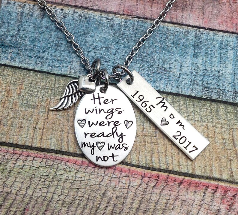 Keepsake Jewelry Memorial Necklace Engraved Necklace Etsy