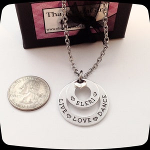 Dancer Gift, Dance recital gift, Live Love Dance Necklace, gift for dancer, gift for dance class girls, jewelry for dancers image 5