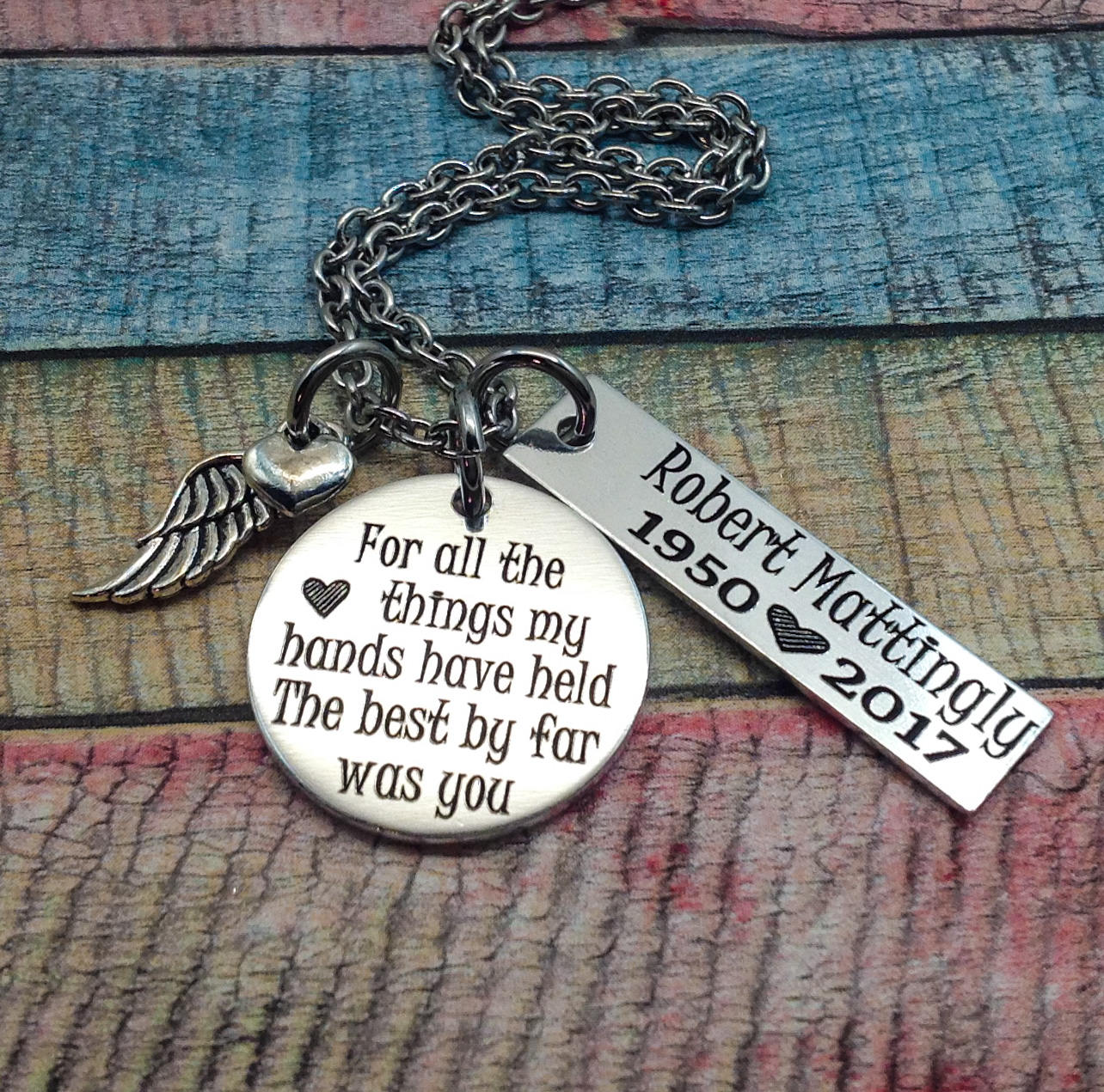 Husband Memorial Memorial Jewelry Memorial for Husband Etsy