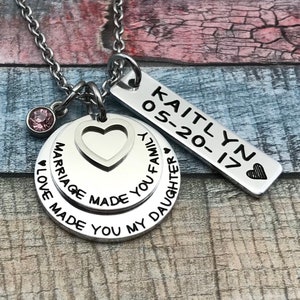 Adoption Gift, Blended Family Gift, Mommy Necklace, Adoption Jewelry, Step Daughter Gift, Adoptive Foster Parent Gift, ENGRAVED image 6