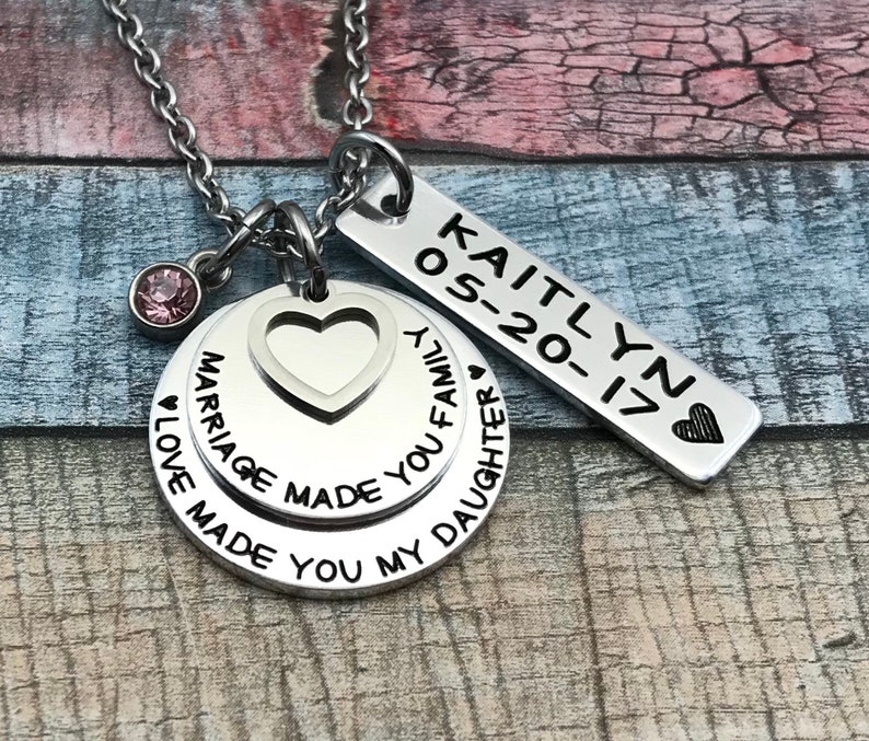 Adoption Gift, Blended Family Gift, Mommy Necklace, Adoption Jewelry, Step Daughter Gift, Adoptive Foster Parent Gift, ENGRAVED image 6