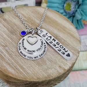 Adoption Gift, Blended Family Gift, Mommy Necklace, Adoption Jewelry, Step Daughter Gift, Adoptive Foster Parent Gift, ENGRAVED image 10