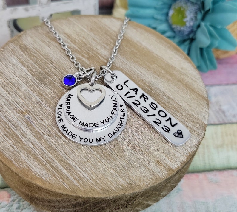 Adoption Gift, Blended Family Gift, Mommy Necklace, Adoption Jewelry, Step Daughter Gift, Adoptive Foster Parent Gift, ENGRAVED image 10