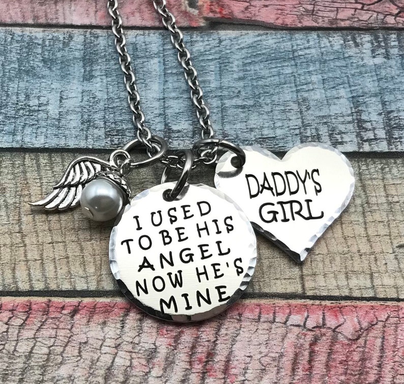 Custom Engraved Memorial Jewelry Loss of Father Memorial Etsy