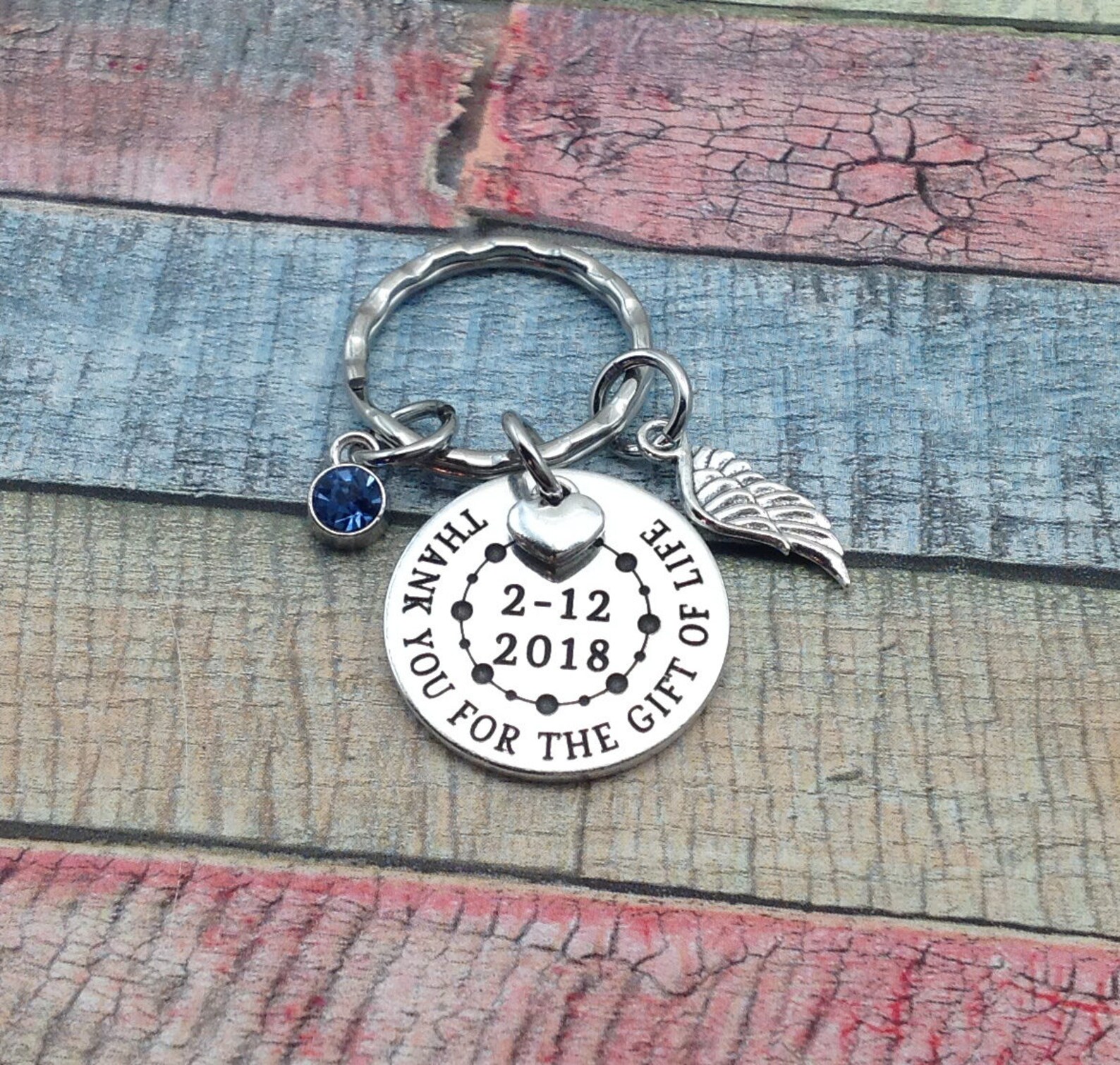 Organ Donor Keychain Living Donor Gift Thank you for the Etsy