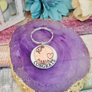 Class of 2024, Graduation gift, Penny Keychain, Engraved Graduate 2024 Penny, High School Grad Gift, College Grad Gift, Graduation Present image 6