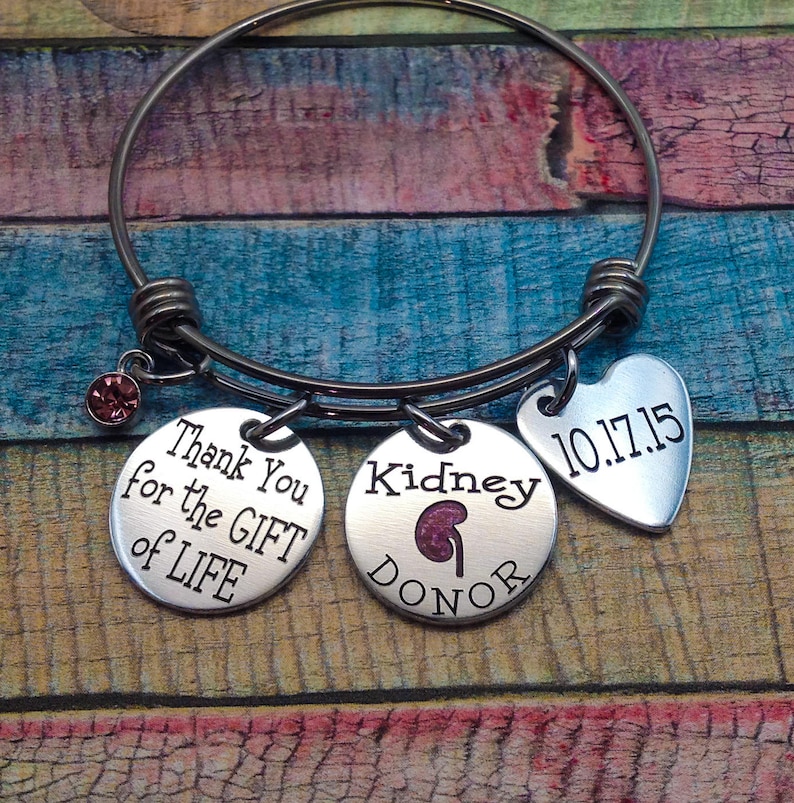 Organ Donor Jewelry Living Donor Gift Thank You for the Gift Etsy