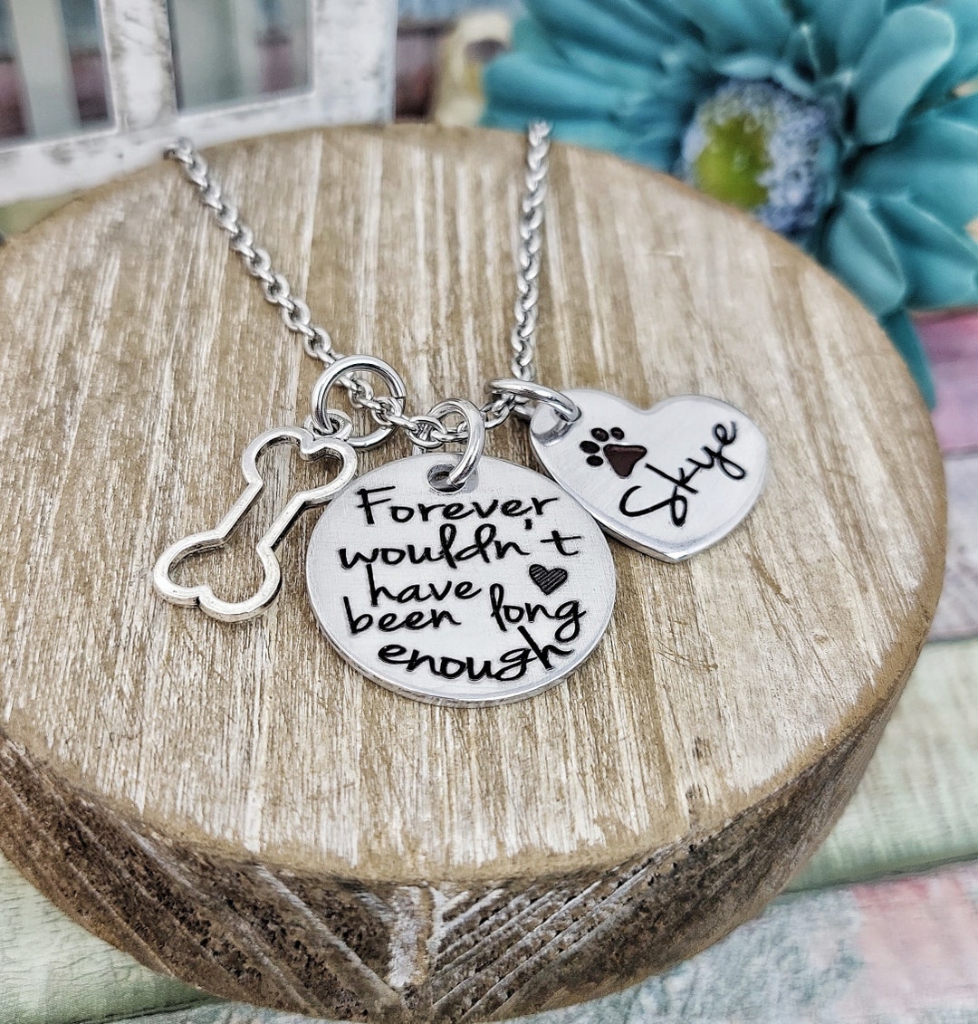 Pet Memorial Necklace, Loss of Family Dog, Dog, Pet Loss Jewelry, Dog ...