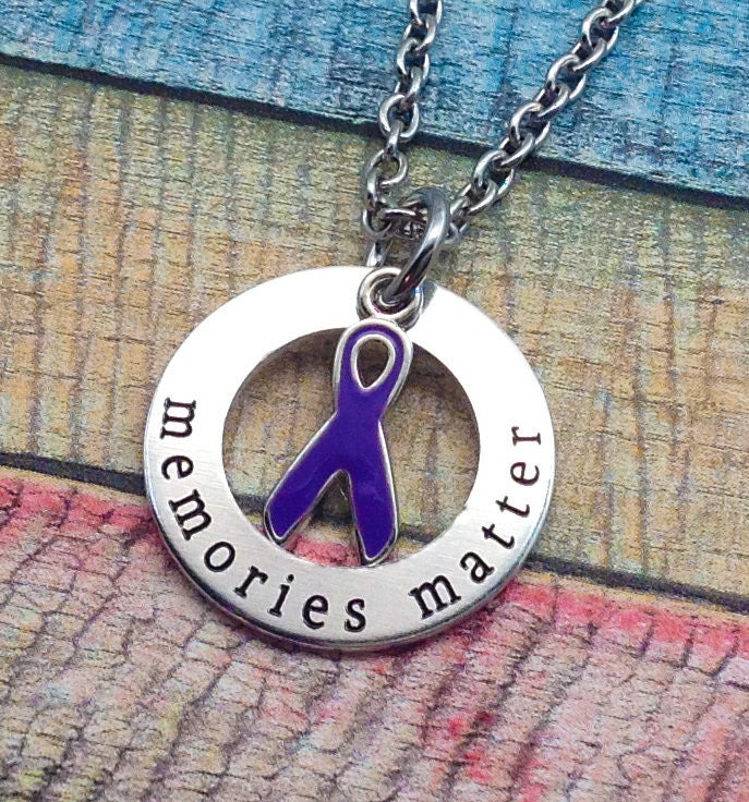 Alzheimer's Awareness Jewelry Alzheimer's necklace