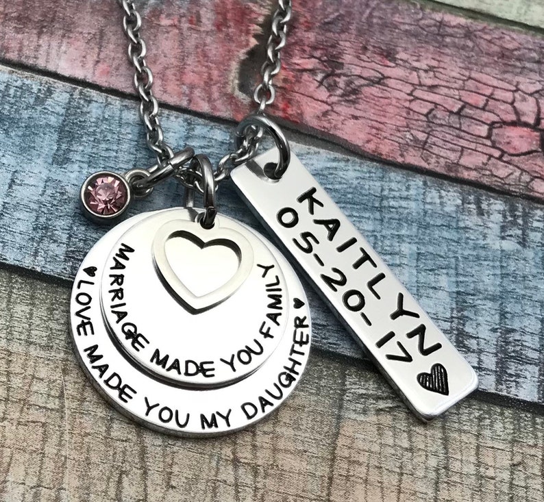 Adoption Gift, Blended Family Gift, Mommy Necklace, Adoption Jewelry, Step Daughter Gift, Adoptive Foster Parent Gift, ENGRAVED image 8