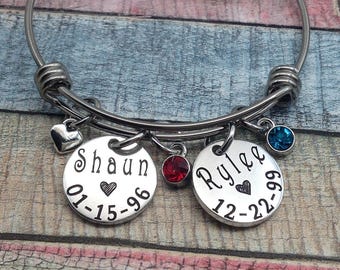 Personalized Grandma Bracelet, Mother's Day Gift, Gift For Mom, Gift For Nana, Gift For Her, Custom Jewelry, Name Bracelet, CUSTOM Jewelry