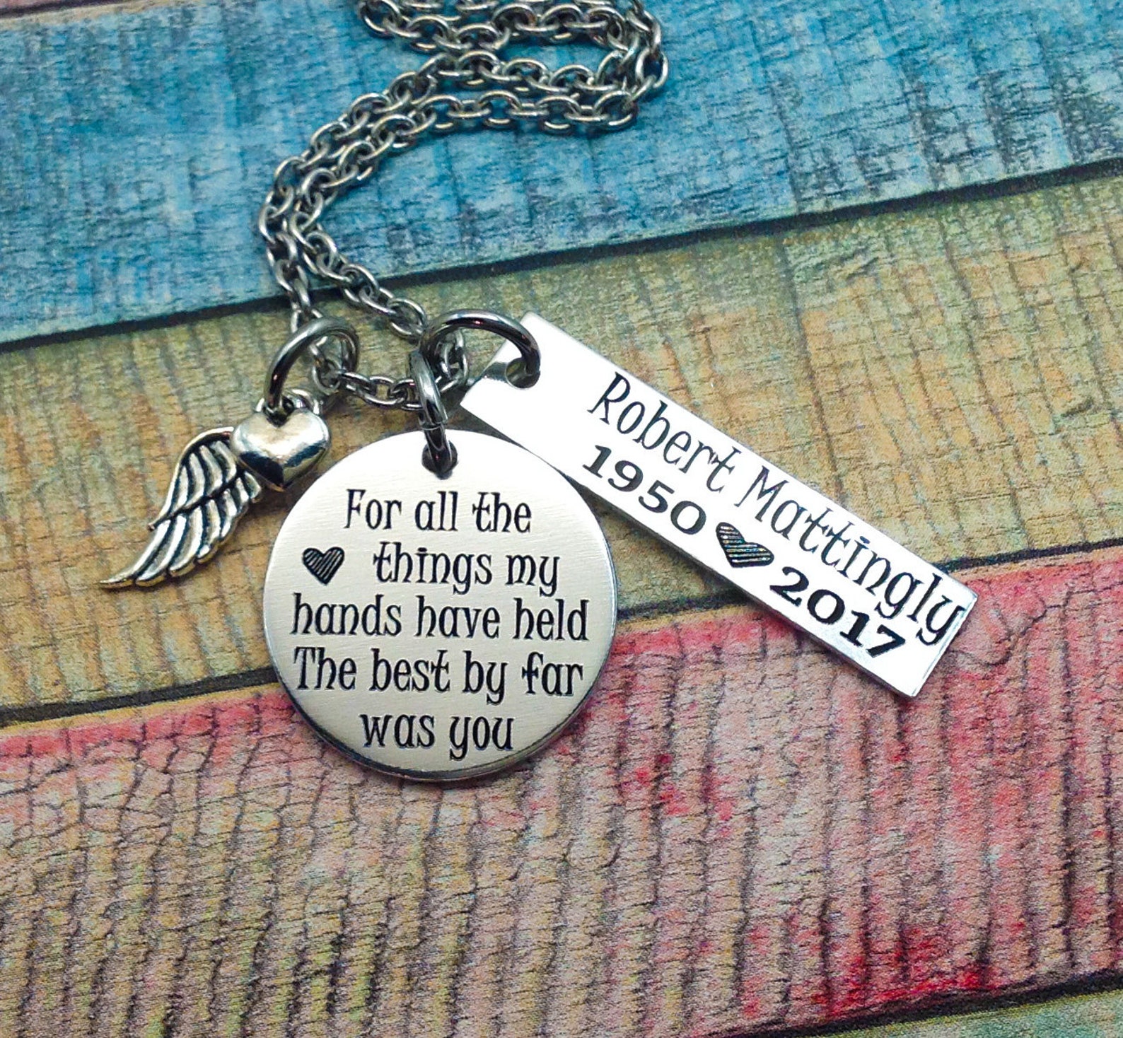 Husband Memorial Memorial Jewelry Memorial for Husband Etsy