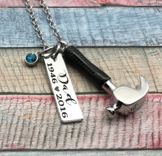 Hammer Cremation Necklace Personalized Jewelry Ashes Pendant Carpenter Loss Of A Loved One Memorial Urn - Cremation Jewelry For Ashes Pendant Hammer Cremation Necklace Personalized Jewelry Ashes Pendant Carpenter Loss Of A Loved One Memorial Urn - Cremation Jewelry For Ashes Pendant