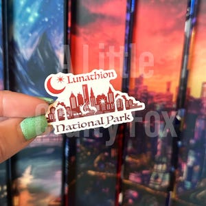 Lunathion National Park Crescent City Inspired Officially Licensed Sticker | Bookish Sticker | Kindle Sticker