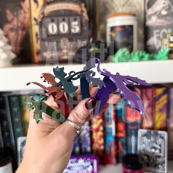 Flying Dragon 3D Printed Bookmark
