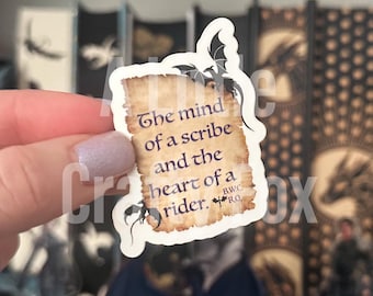 Mind of a Scribe Officially Licensed Fourth Wing Inspired Sticker
