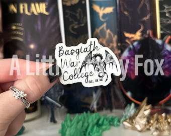 Basgiath War College Officially Licensed Fourth Wing Inspired Sticker
