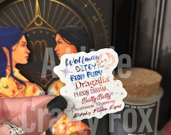 Zodiac Gang, Officially Licensed Zodiac Academy Sticker