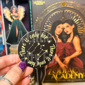 There is Only Her There is Only Him Tory and Darius Zodiac Academy Inspired Officially Licensed Sticker | Bookish Sticker | Kindle Sticker