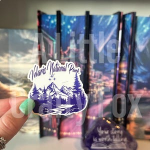 Velaris National Park Officially Licensed ACOTAR Sticker | A Court of Thorns and Roses Sticker | Bookish Sticker | Kindle Sticker