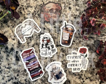 Dark Romance Bookish Sticker Pack