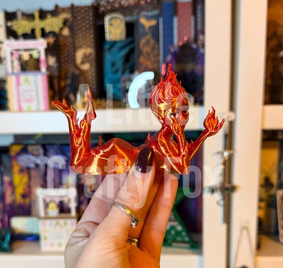 Fire Sprite Bookshelf Decor - Full and Mini Size - Etsy