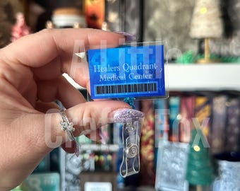 Healers Quadrant Fourth Wing Inspired Acrylic Badge Reel