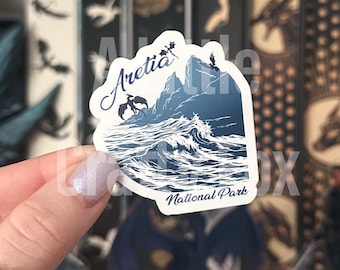 Aretia National Park Sticker Officially Licensed Fourth Wing Inspired Sticker