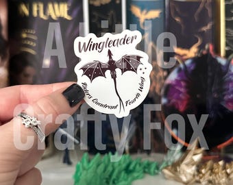 Wingleader Starry Dragon Officially Licensed Fourth Wing Inspired Sticker