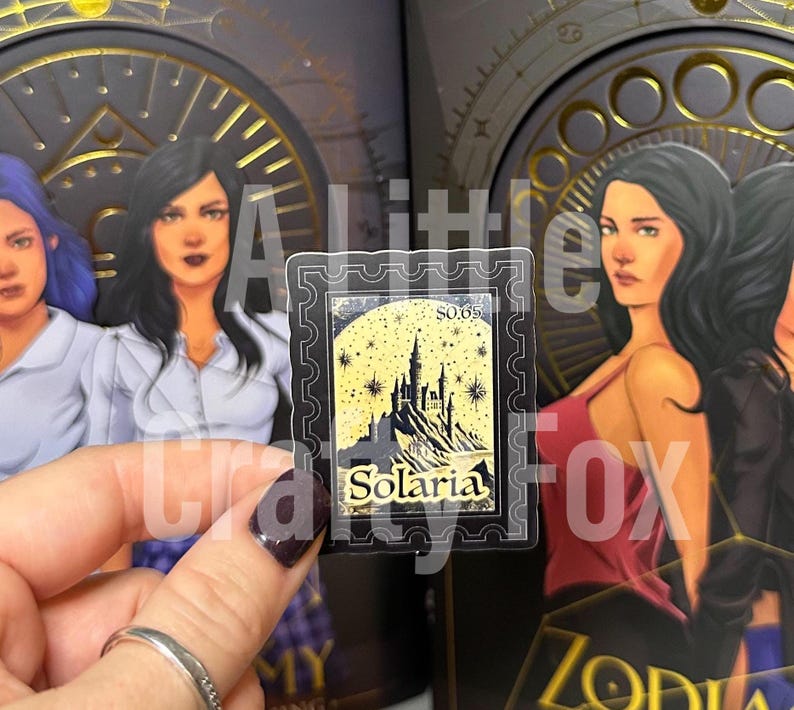 Tampon Solaria, sticker Zodiac Academy sous licence officielle image 1