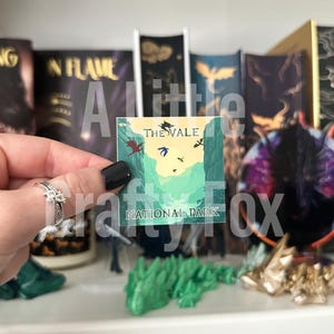 The Vale National Park Poster OFFICIALLY LICENSED Fourth Wing Iron Flame Stickers | Bookish Stickers | Kindle Stickers