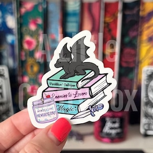Romantasy Lovers Book Stack | Romance Sticker | Bookish Sticker | Kindle Sticker | Bookish Gift | Reading Gift