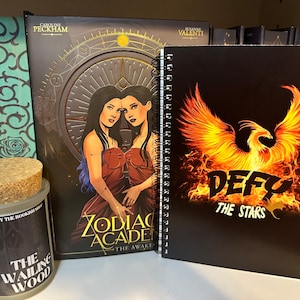 Defy the Stars Phoenix and Dragon Zodiac Academy Inspired Officially Licensed Spiral Lined Notebook