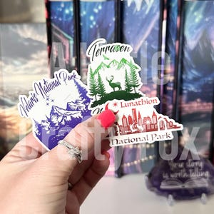 Maas National Park Collection Officially Licensed Stickers | ACOTAR | Throne of Glass | Crescent City | Bookish Sticker | Kindle Sticker