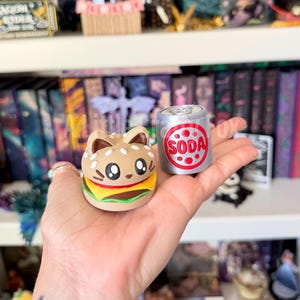 Kawaii Kitty Burger and Soda Pop Clicker Fidget Toys