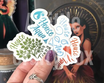 Zodiac Academy-huisstickers: officieel gelicentieerde boekenachtige matte stickers