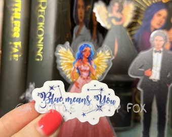 Le bleu signifie que vous avez une licence officielle inspirée de la Zodiac Academy Sticker