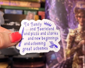 Final Toast The Cruel Prince Inspired Sticker