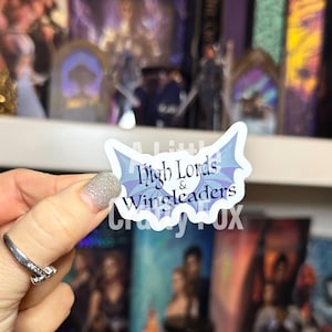 High Lords and Wingleaders Romantasy Bookish Sticker | Bookish Sticker | Reading Sticker | Kindle Sticker