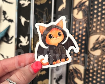 Kawaii Dragon Cat Sticker | Bookish Stickers | Kindle Stickers