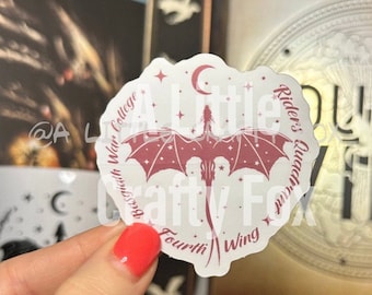 Riders Quadrant Starry Dragon Officially Licensed Fourth Wing Inspired Sticker