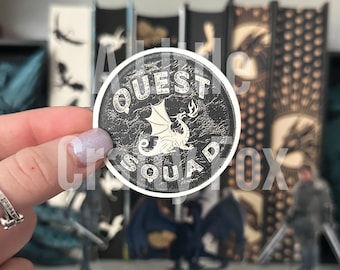 Quest Squad Patch Officially Licensed Fourth Wing Inspired Sticker