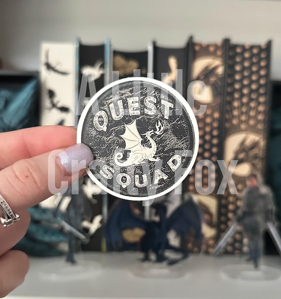 Quest Squad Patch Officially Licensed Fourth Wing Inspired Sticker