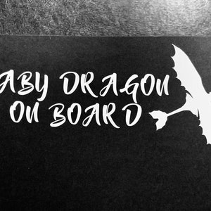How to Train Your Dragon - Baby Dragon on Board- Vinyl Decal
