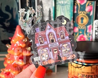 Adesivo de livraria mal-assombrada: Adesivo de Halloween assustador para Kindle