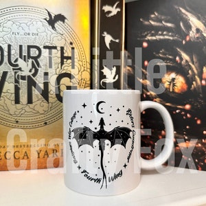 Riders Quadrant Flying Dragon Basgiath War College Fourth Wing 11 oz Mug - OFFICIALLY LICENSED