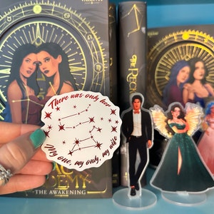 Er was alleen zij, mijn enige, mijn enige, mijn vrouw | Tory & Darius Zodiac Academy geïnspireerde officieel gelicentieerde sticker | Leesgrage Kindle-sticker