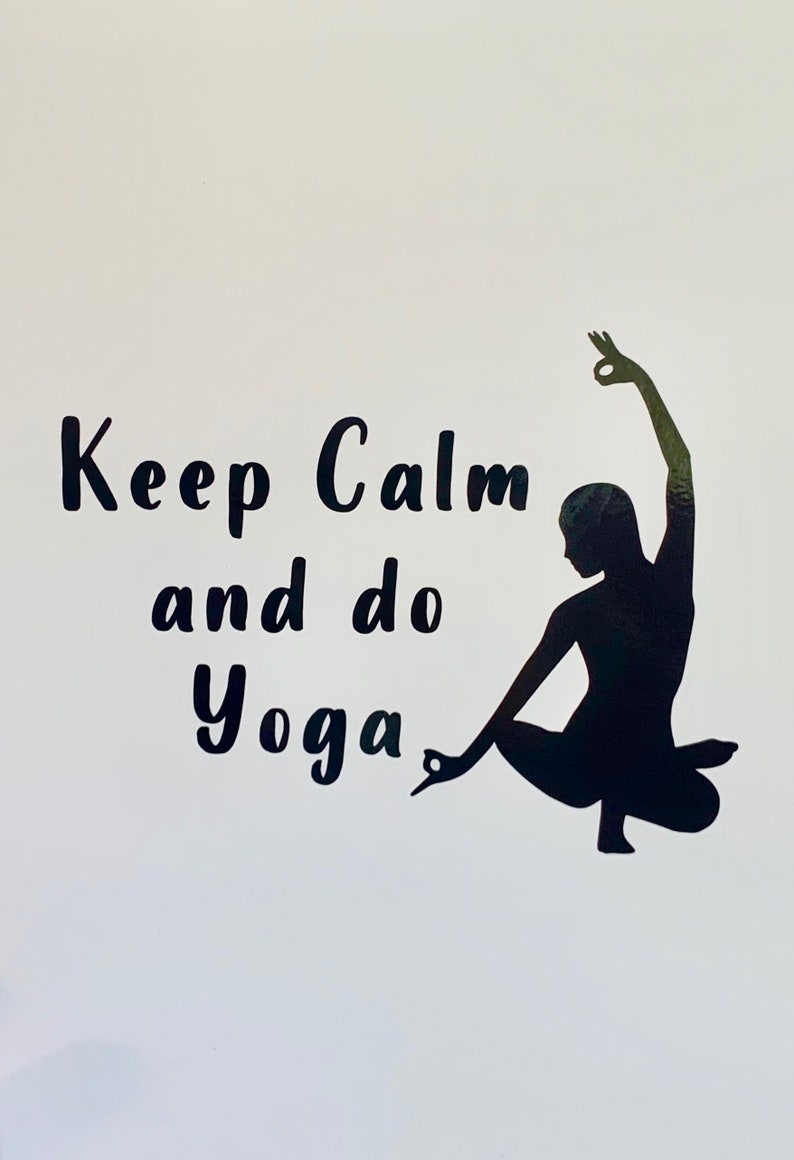 Keep Calm and Do Yoga Decal Yoga Decal Vinyl Decal | Etsy