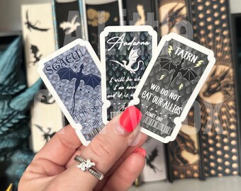 Dragon Trio Movie Tickets - Officially Licensed Fourth Wing Stickers