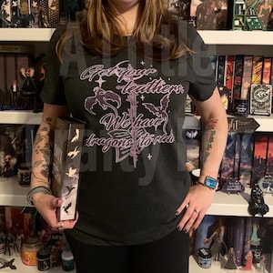 Get Your Leathers, We Have Dragons to Ride Bella + Canvas Fourth Wing Inspired OFFICIALLY LICENSED T-shirt